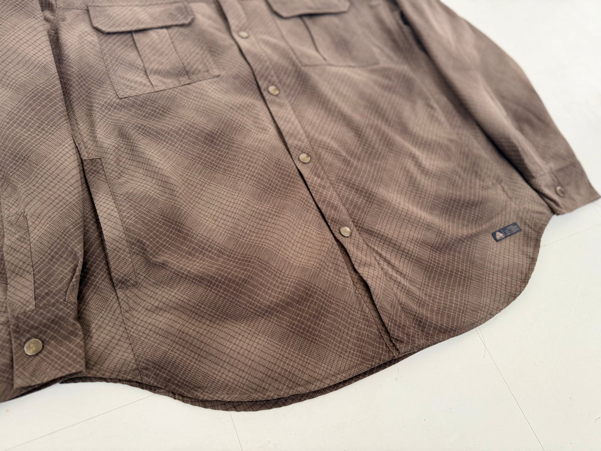 Nike ACG ShadowPlaid Shirt Jacket XL Brown – NO BURCANCY