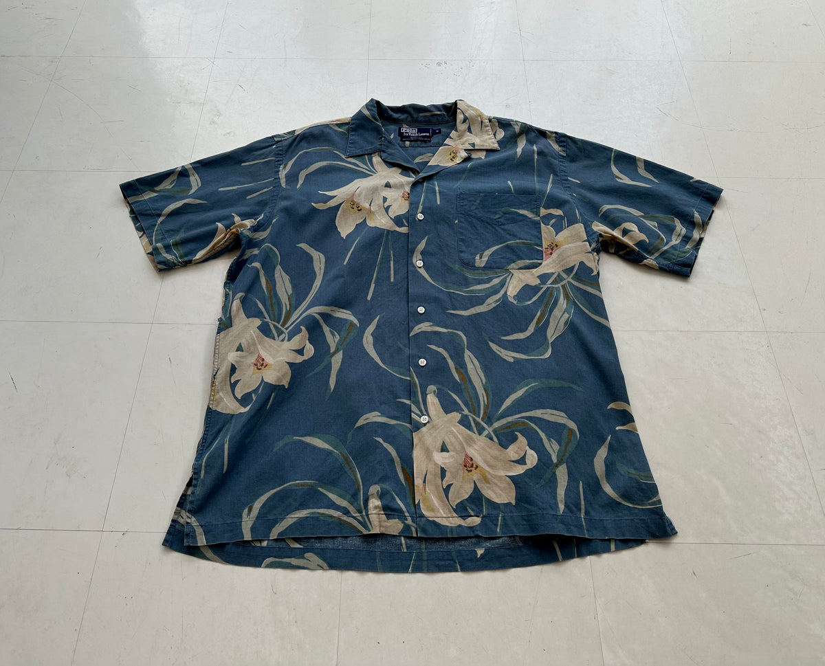 90s Polo Ralph Lauren BERKLEY Lily Loop Shirt M – NO BURCANCY