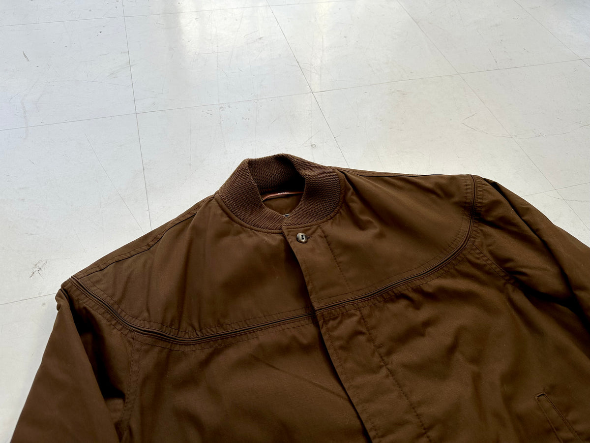 70s Deadstock Derby Of San Francisco Derby Jacket 38 DeepBrown