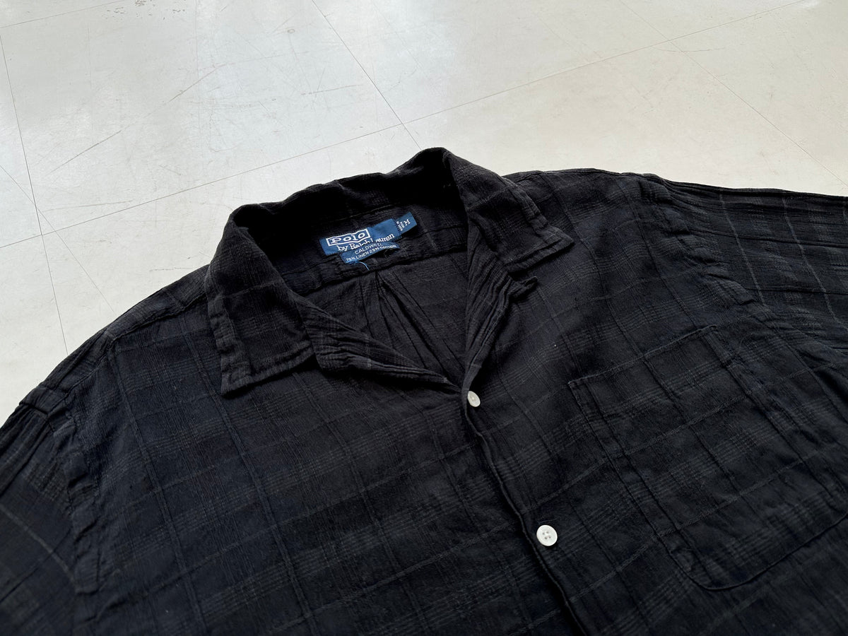 90s Polo Ralph Lauren CALDWELL Loop Shirt M Black – NO BURCANCY