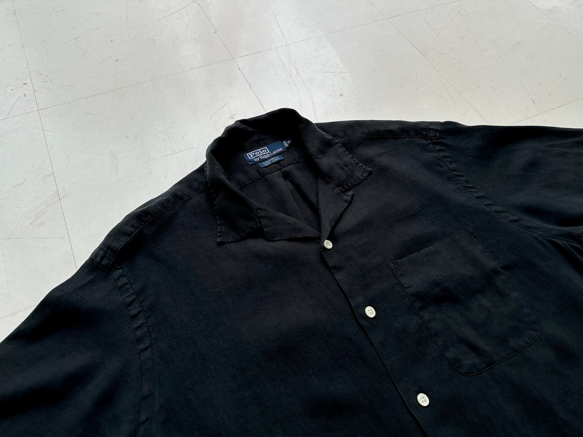 90s Polo Ralph Lauren CALDWELL Loop Shirt M Black – NO BURCANCY