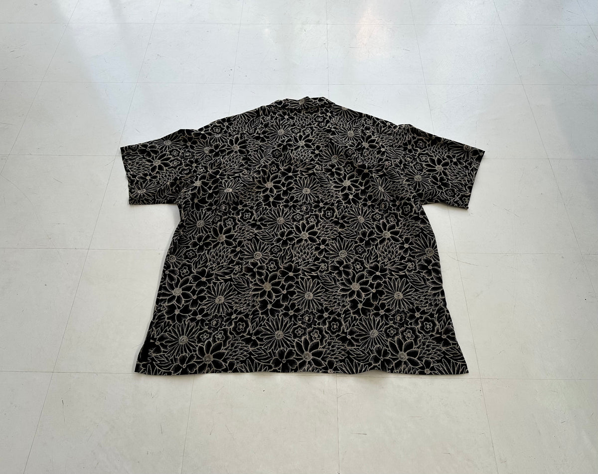 90s Polo RalphLauren CLAYTON Black Flower Shirt XL – NO BURCANCY