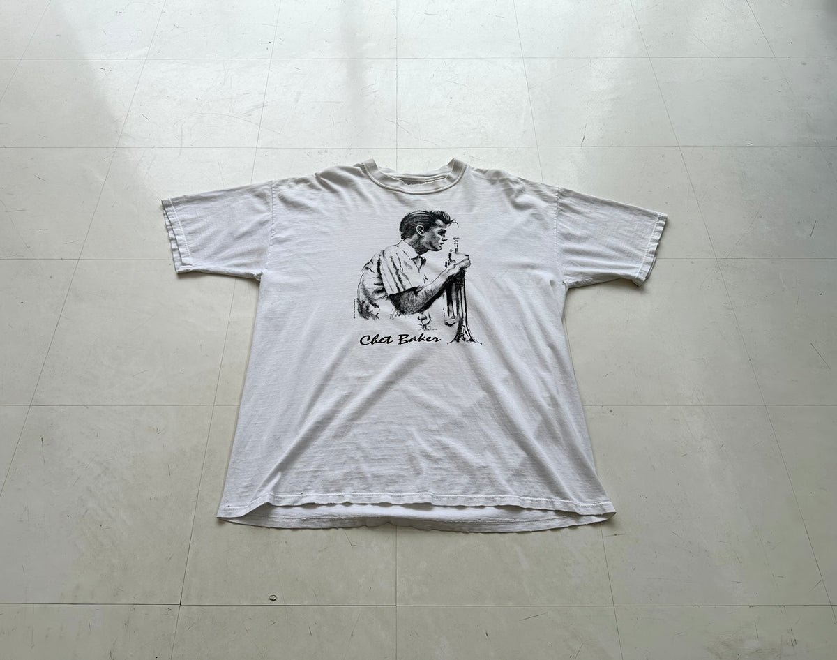 90s Vintage Chet Baker T-Shirt L – NO BURCANCY 90s Vintage Chet Baker T-Shirt L – NO BURCANCY