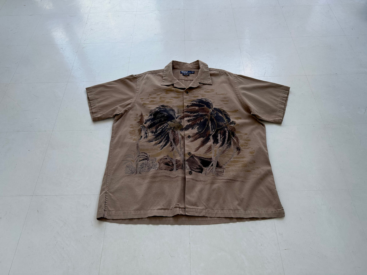 90s Polo RalphLauren PalmTree Loop Shirt XL – NO BURCANCY