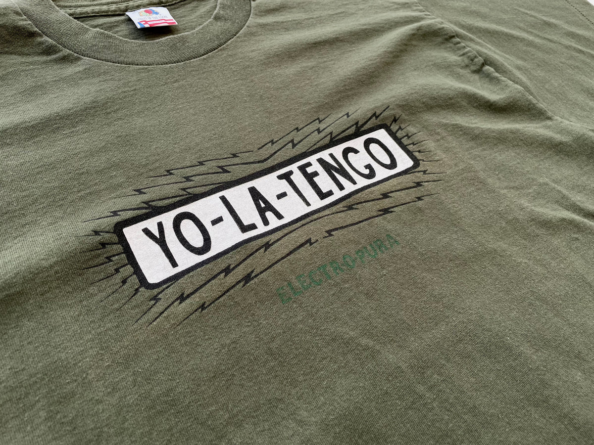 90s Vintage YO LA TENGO T-shirt L Khaki – NO BURCANCY
