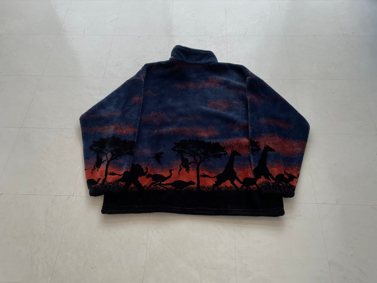 90s' MAZMANIAマズマニアフリースジャケット 90s MAZMANIA Fleece Jacket Navy – NO BURCANCY