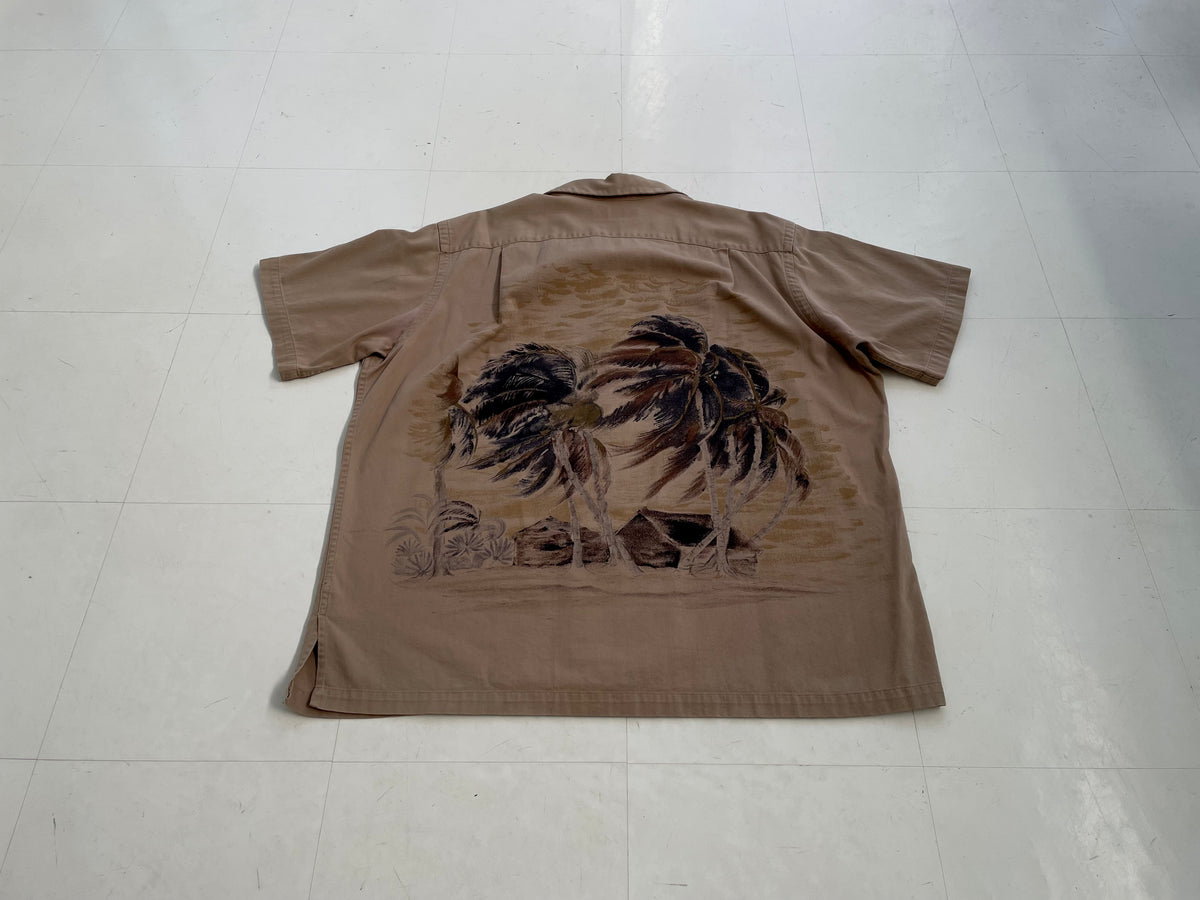 90s Polo RalphLauren VINTAGE CAMP PalmTree Loop ShirtXL – NO