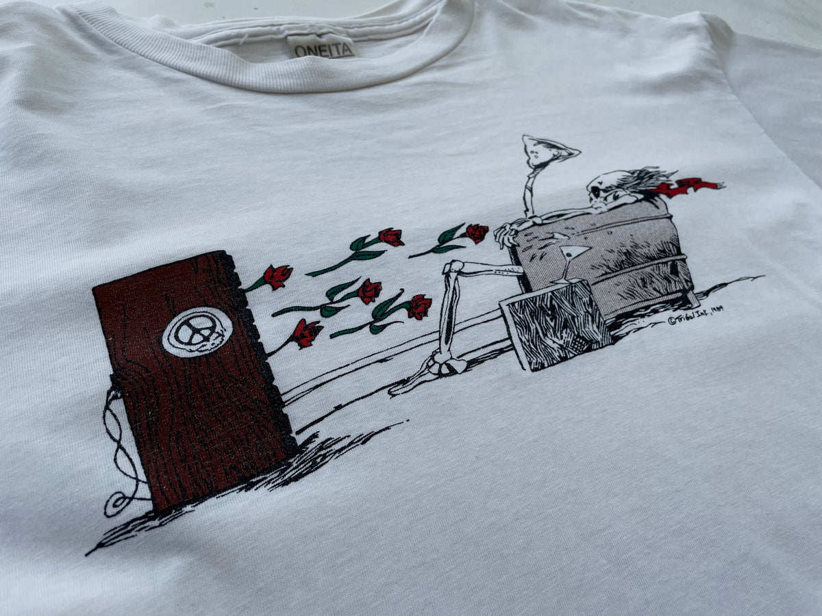 VTG 80s Grateful Dead Dead Or Alive Maxell Promo T Shirt