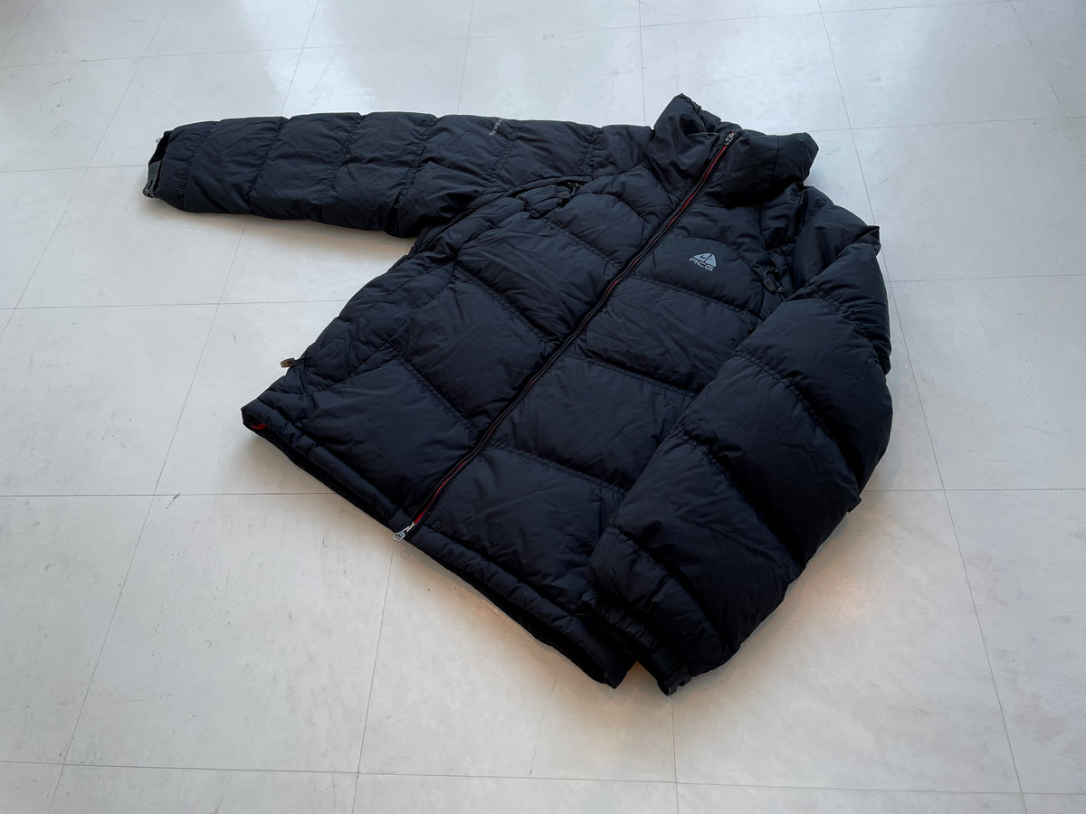 90s~ NIKE ACG 800fill ダウン ジャケット 軽量 ブラック 90s NIKE ACG Puffer Jacket L Black – NO BURCANCY