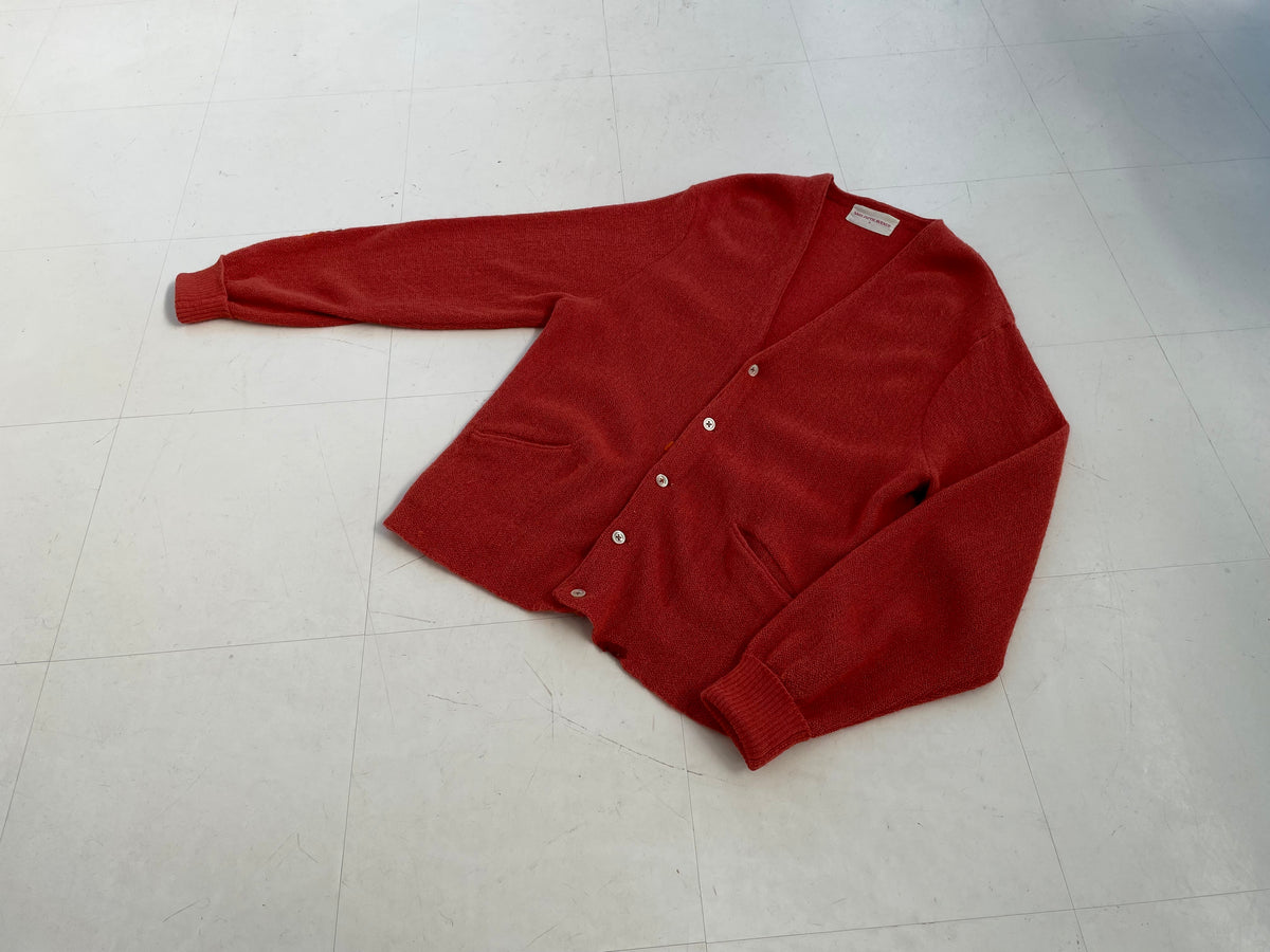 80s SAKS FIFTH AVENUE Wool Cardigan SalmonPink – NO BURCANCY