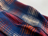 40s Vintage Shadow Plaid Wool Work Coat