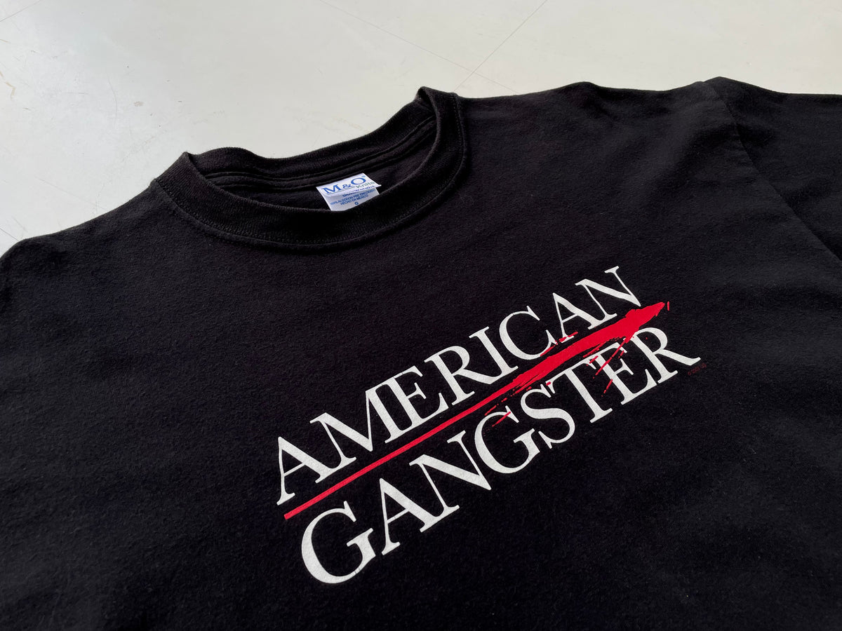 Vintage AMERICAN GANGSTER T-shirt L Black – NO BURCANCY