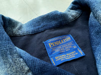 90s Pendleton Shadow Plaid Board Shirt L Blue