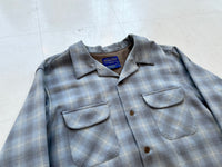 90s Pendleton ShadowPlaid Board Shirt L Turquoise
