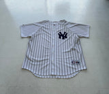 90s Majestic NY Yankees Jersey XL White Striped