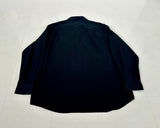 90s Polo Ralph Lauren MARLOWE Silk Cotton L/S Shirt XL Black