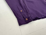 90s Polo Ralph Lauren 100%Rayon L/S Shirt S DeepPurple