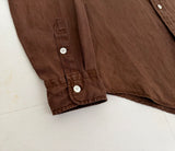 90s Polo Ralph Lauren Linen L/S Shirt S DeepBrown