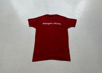 80s Haagen Dazs Shop T Shirt Deep Red