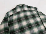 90s Polo Ralph Lauren Flannel Shadow Plaid L/S Shirt L Green