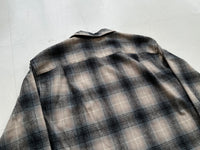 90s Pendleton Shadow Plaid Board Shirt M Off White&Black