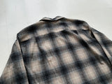 90s Pendleton Shadow Plaid Board Shirt M Off White&Black