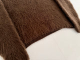 60s Alps Mohair Crewneck Sweater M DeepBrown