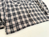 90s Pendleton Shadow Plaid Board Shirt XL Black&White