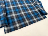90s Pendleton Front Zip ShadowPlaid Jacket L Blue&Gray