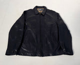 90s Polo Ralph Lauren Leather SwingTop jacket L Black