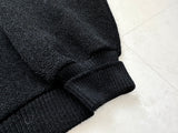 60s THANE Mohair Cardigan L Black