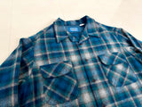 90s Pendleton Shadow Plaid Board Shirt XL Navy