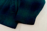 80s Eddie Bauer Shadow Plaid Wool Zip Jacket XL Green