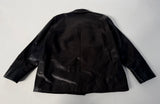 90s Polo Ralph Lauren Leather CarCoat XL Black