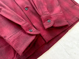 90s Deadstock Pendleton ShadowPlaid Board Shirt M Burgundy