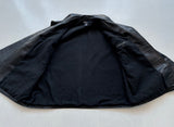 90s Polo Ralph Lauren Leather CarCoat XL Black