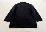 90s TimberLand WeatherGear Leather CarCoat XL Black