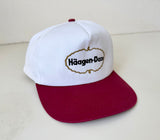 90s Haagen-Dazs SnapBack White&Burgundy