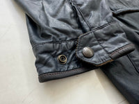 90s Polo Ralph Lauren Wax Cotton oiled Jacket L Black