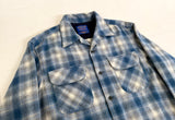 90s PENDLETON Shadow Plaid Board Shirt M Turquoise