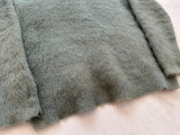 60s Julliard Mohair Cardigan L MossGreen