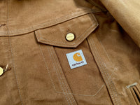 90s Carhartt Trucker Jacket 46 Brown