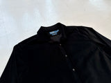 90s Polo Ralph Lauren ESTATE Velour L/S Shirt XL Black