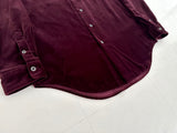 90s Polo Ralph Lauren ARMOND Velour L/S Shirt M Burgundy