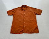 90s Polo Ralph Lauren Silk&Linen Loop Shirt M HermesOrange