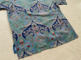 90s Polo Ralph Lauren Paisley Polo Shirt XL Turquoise