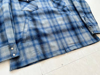 90s Pendleton Shadow Plaid Western Jacket XL Blue