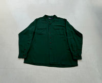90s Polo RalphLauren Rayon Loop Shirt M ForestGreen