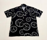 90s Polo Ralph Lauren Clock Rayon Loop shirt M Black