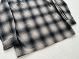 90s Pendleton Shadow Plaid Board Shirt M Off White&Black
